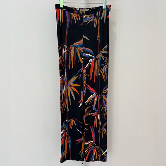 EMILIO PUCCI BLACK BAMBOO PRINT PANTS SIZE IT 44 / US 10 - Picture 4 of 15